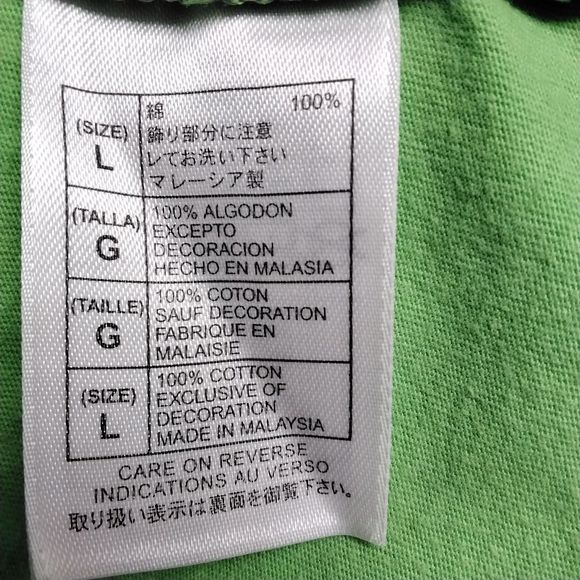 Disney Shirt Girl's Green 2009 Hooded Long Sleeve Logo  Size Large - Picture 7 of 9